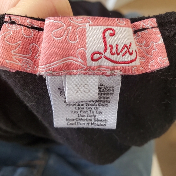 Lux || Little Black Dress Plunging Back Size XS - Picture 6 of 7